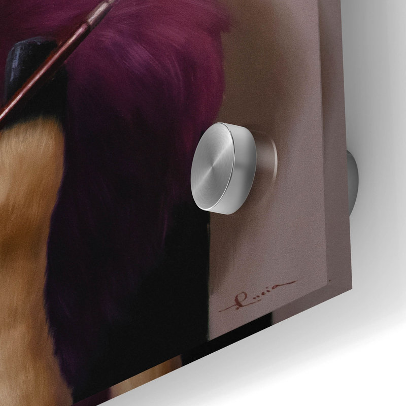  «Lady Moo Moo» par Lucia Heffernan, art mural en verre acrylique, 24 po x 24 po, H 24 po x l 24 po