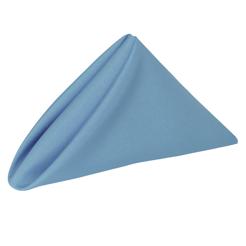 Ensemble de serviettes de table 120 pièces, Bleu clair, 10 po x 10 po