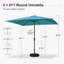 Parasol de terrasse carré 8 'x 8'-1342479218