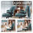 Modern Cross Legged Office Chair With Adjustable Armrest And Swivel Wheels-1641966356