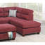 Canapé modulaire en velours rouge # F6419