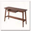 Bureau d'étudiant en bois massif avec plateau pour clavier-591198705