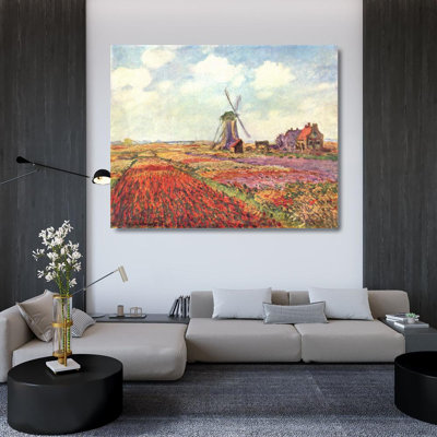 Tulip Fields With The Rijnsburg Windmill