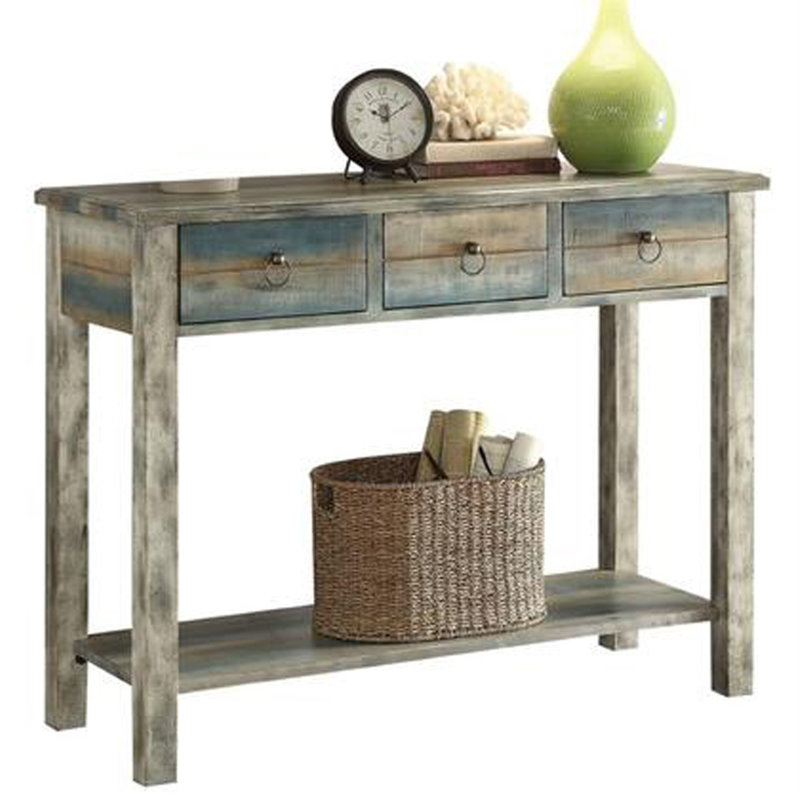 Arefa 42'' Solid Wood Top Console Table