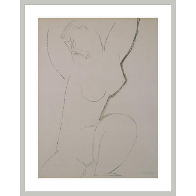 Caryatid by Amedeo Modigliani - Framed Giclee Print