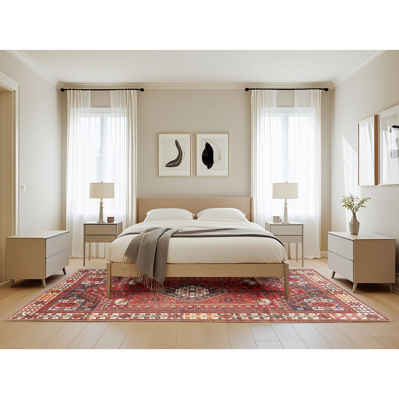 Oriental Indoor Rug, Rectangle 5' x 8'