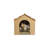Gingerbread House Corrugated Scratcher - Plain with Gift Box and Catnip, 15"