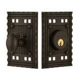 Nostalgic Warehouse Craftsman Plate Single Cylinder Deadbolt