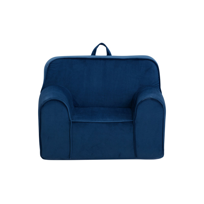 Kuddlez Kids Foam Chair Grande Size Blue, Blue