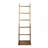 70.5" Solid Wood Freestanding Blanket Ladder with Storage Shelf