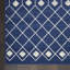 Tapis géométrique bleu marine / blanc Whanger-1499149035