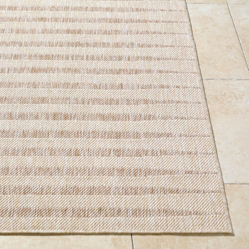 Galey Alix x Livabliss Agave Outdoor Machine Woven Rug, Rectangle 9'2" x 12', Ivory