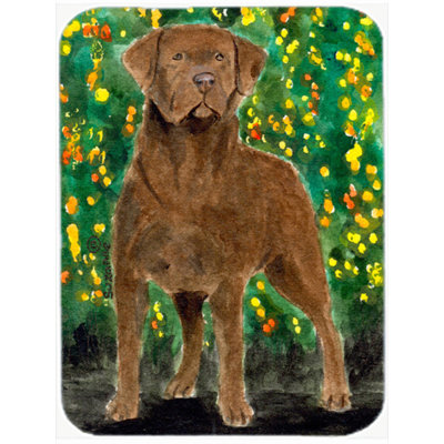 Planche à découper en verre trésors caroline Chesapeake Bay Retriever