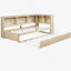 Lit de jour avec couchette, ports USB et armoires de rangement-1775827511