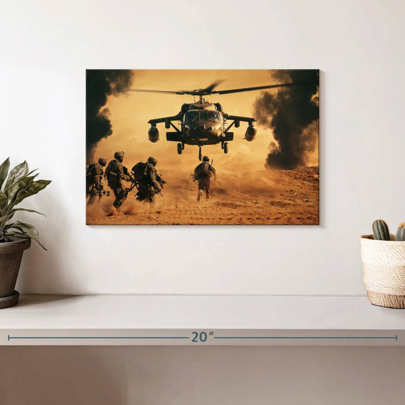 Battlefield Helicopter, 8" H x 12" W