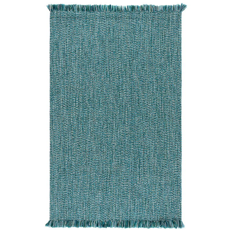 Braided 301 Hand Woven Machine Washable No Pattern Rug, Rectangle 5' x 8'