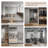 Extra Large Metal Framed Mirror, Floor Standing Full Length Mirror for Bedroom, Living Room or Home Gym-2067906270-2067906241