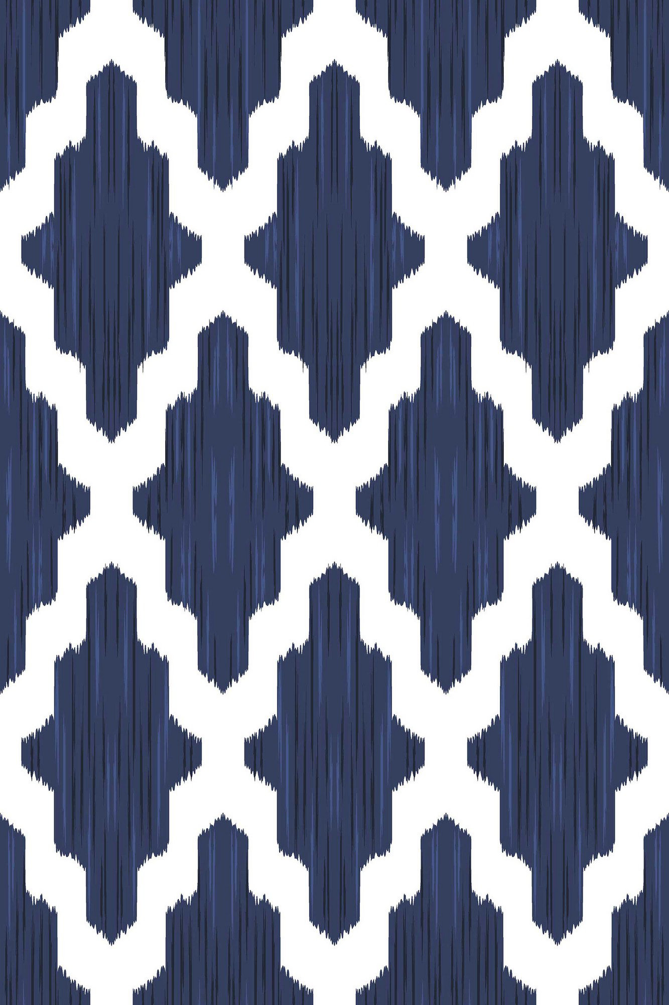 East Urban Home Weisz Geometric Blue/White Area Rug | Wayfair