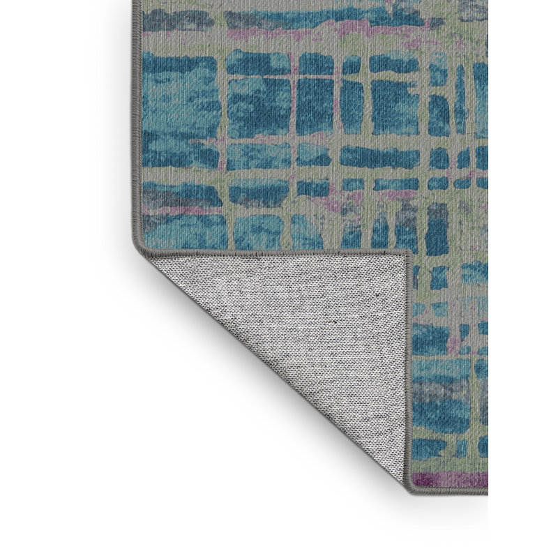 Tapis gris lavable à la machine, Rectangle 4 pi x 6 pi