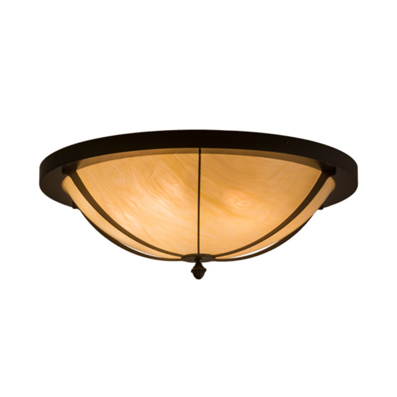 Dominga 6 - Light Flush Mount, Timeless Bronze, 10.5" H x 30" W x 30" D