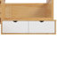 Lit de jour simple en bois avec couchette escamotable, tiroirs de rangement et bureau d'étude pour un espace intelligent.-1444768934