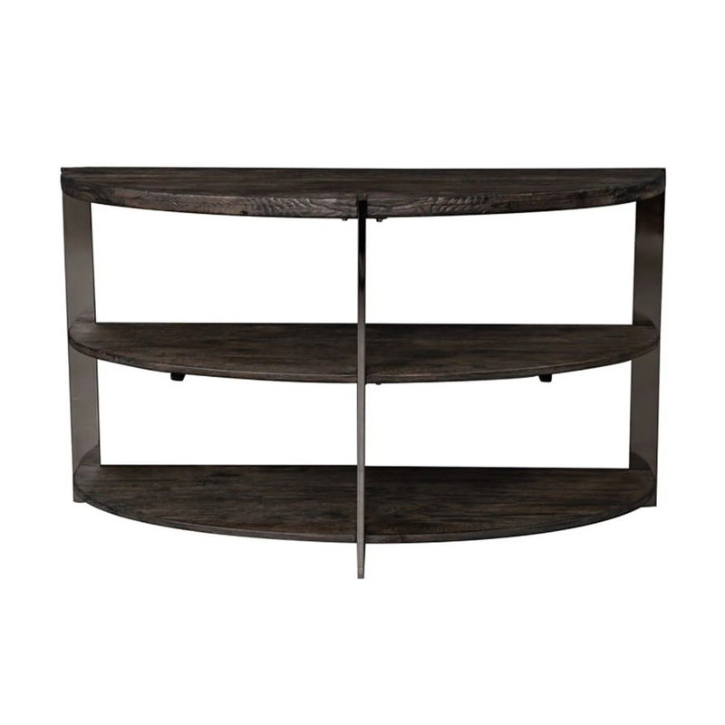 Console Kalne en forme de demi-lune avec 2 tablettes ouvertes