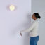 Vibi Single Light Glass Steel Dimmable Flush Mounted Sconce-828153679
