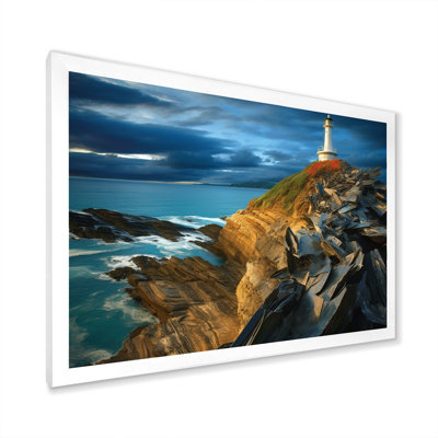 Coastal Lighthouse Guard III - art mural de phare de plage