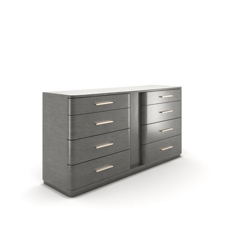Commode 8 tiroirs Continental, Argento