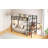Twin Size Metal Loft Bed with Upper Grid Storage Shelf and Lateral Storage Ladder-302239339