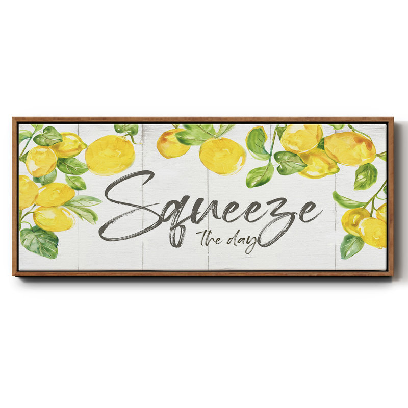 Lemon Squeeze - toile encadrée, H 12 po x l 30 po