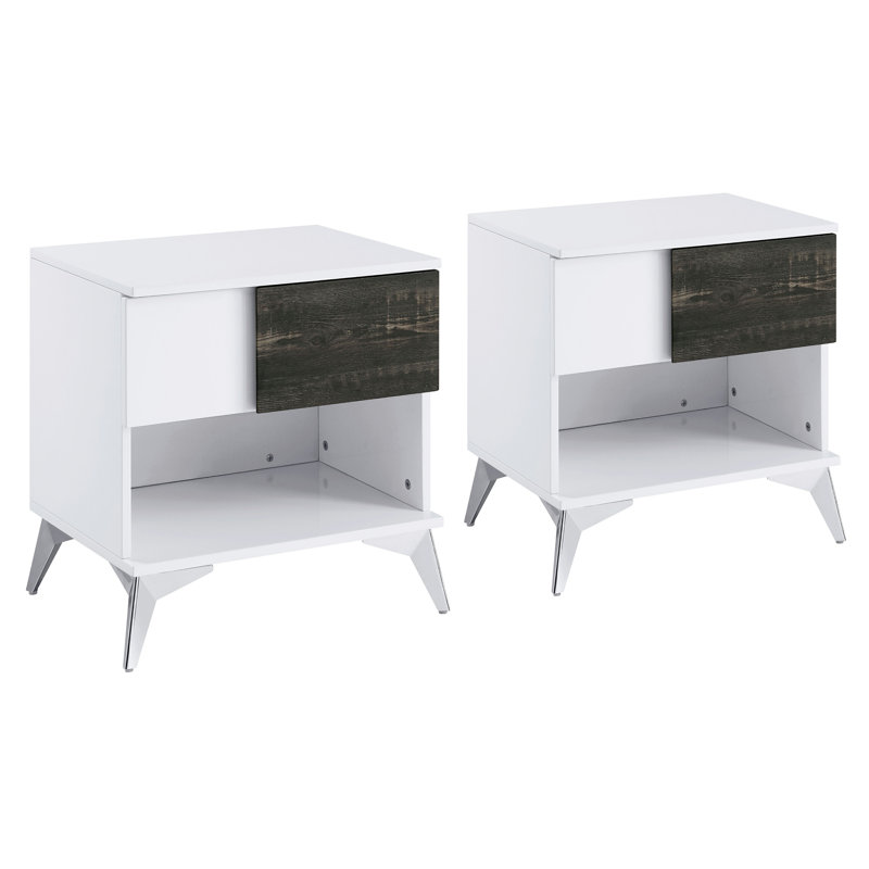 Ensemble de tables de bout avec rangement Kemo