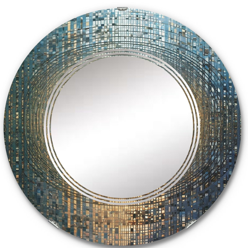 Retro Lovers Celebrating Eternal Now VI - Couple Accent Mirror, 24" x 24"
