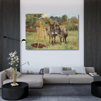 «The Unl vraisemblable Connoisseurs» par Herbert William Weekes - Art mural sur toile tendue avec châssis