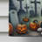 Double Sided 40'' H x 28'' W Polyester Halloween House Flag