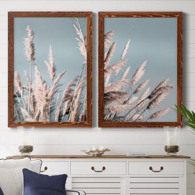 «Pretty Pampas I», ensemble de 2 reproductions de photos sur papier