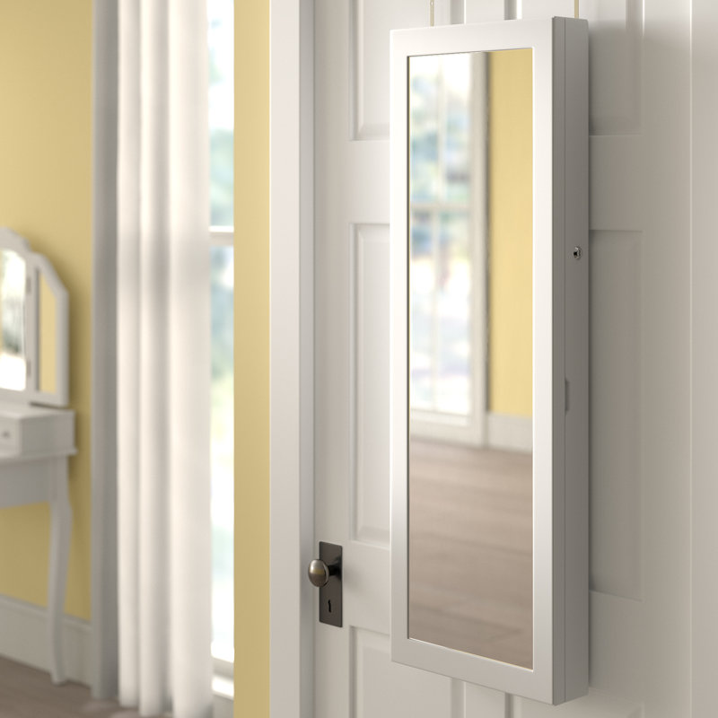 Askins 14.6'' Wide Jewelry Armoire, White