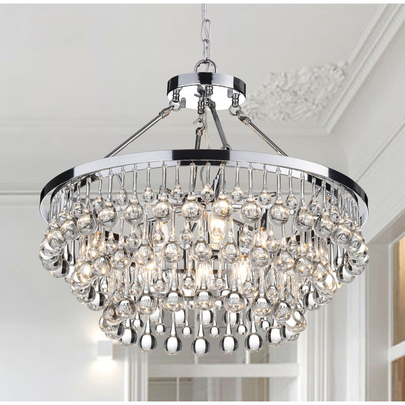 Mraz 9 - Light Dimmable Tiered Chandelier