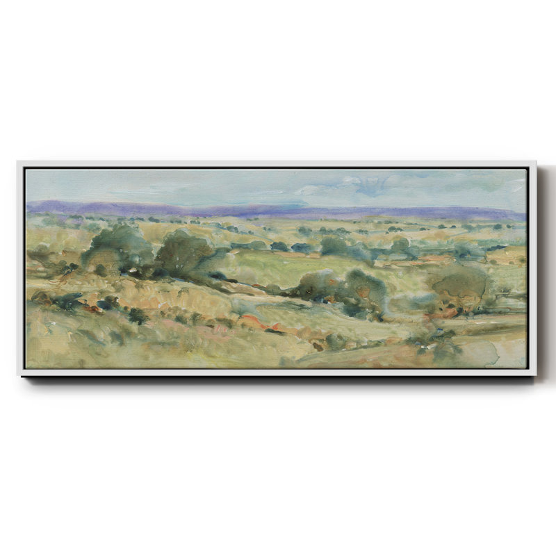 Soft Lavender Sky I- Framed Canvas