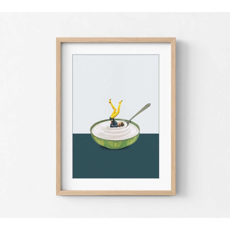 Maarten Léon Art Print, Framed or Unframed (Wall Decor), 12" H x 16" W, Tanné, Tanné, White