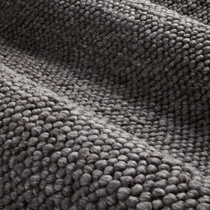 Town & Country Terra Olea Bubble Texture Handcrafted Area Rug Grey, Rectangle 6' x 9'