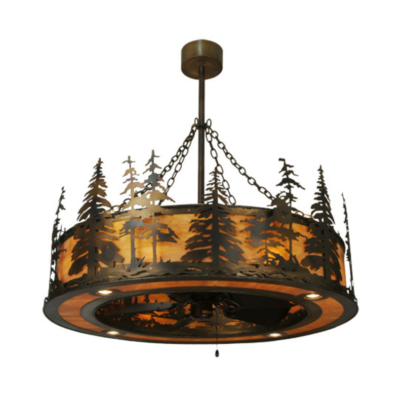 Tall Pines Downrod Ceiling Fan