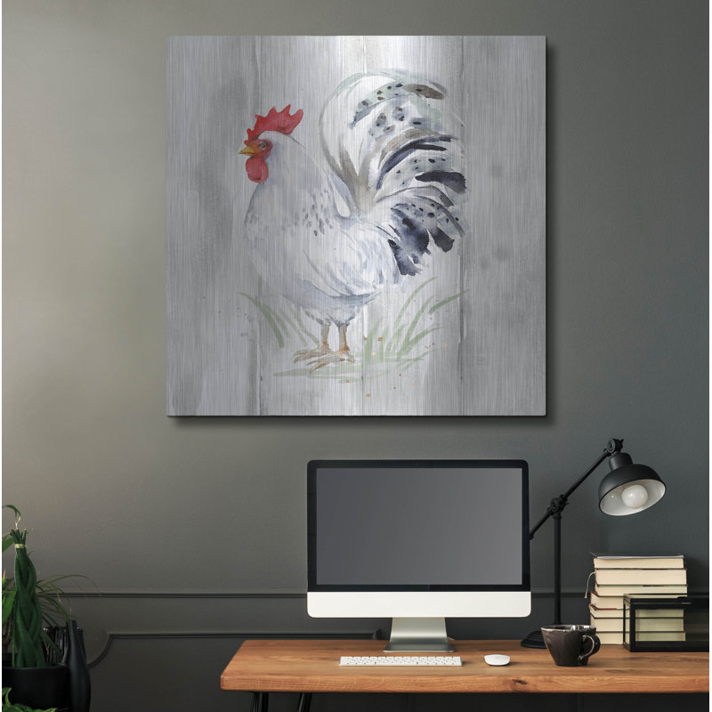 «August To Roost 4 Barn Board» par August Grove® par Katrina Pete, H 36 po x l 36 po