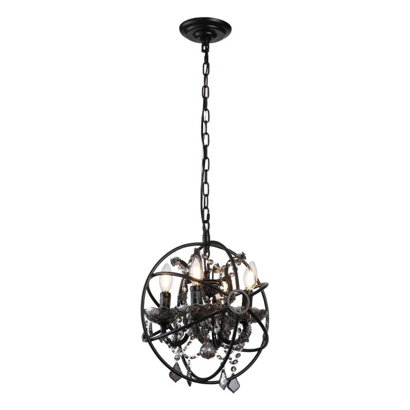 Luminaire suspendu sphère 4 lumières Celso