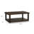 Kemu Coffee Table, 50 Inch Rectangular Top W Lower Shelf, Dark Brown