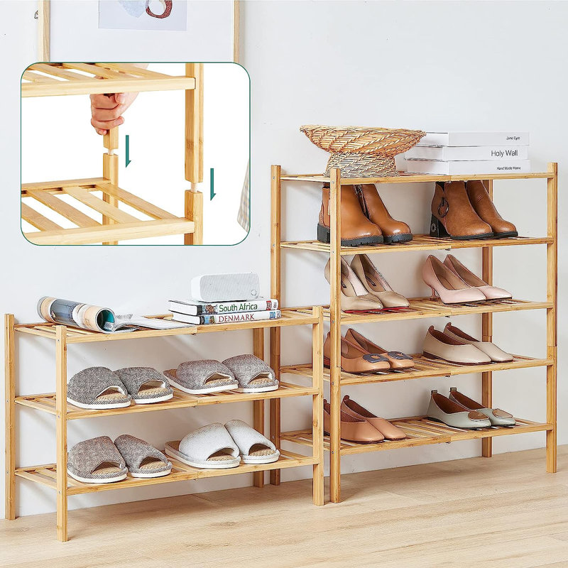18 Pair Stackable Shoe Rack