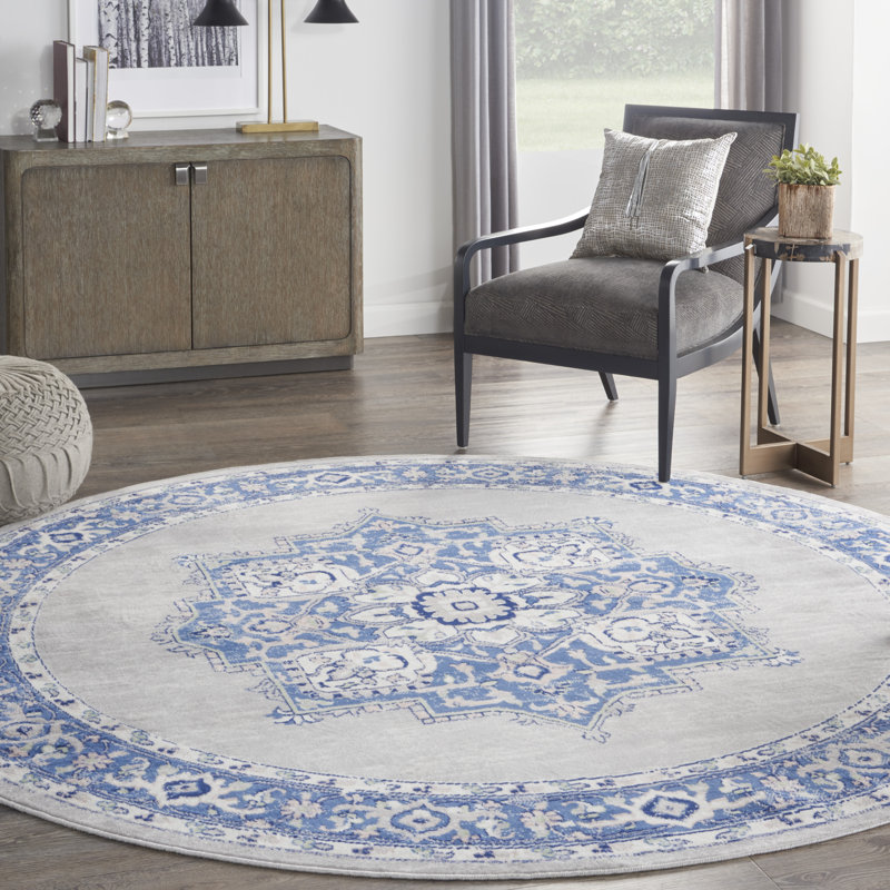 Oriental Indoor Rug, Round 8'