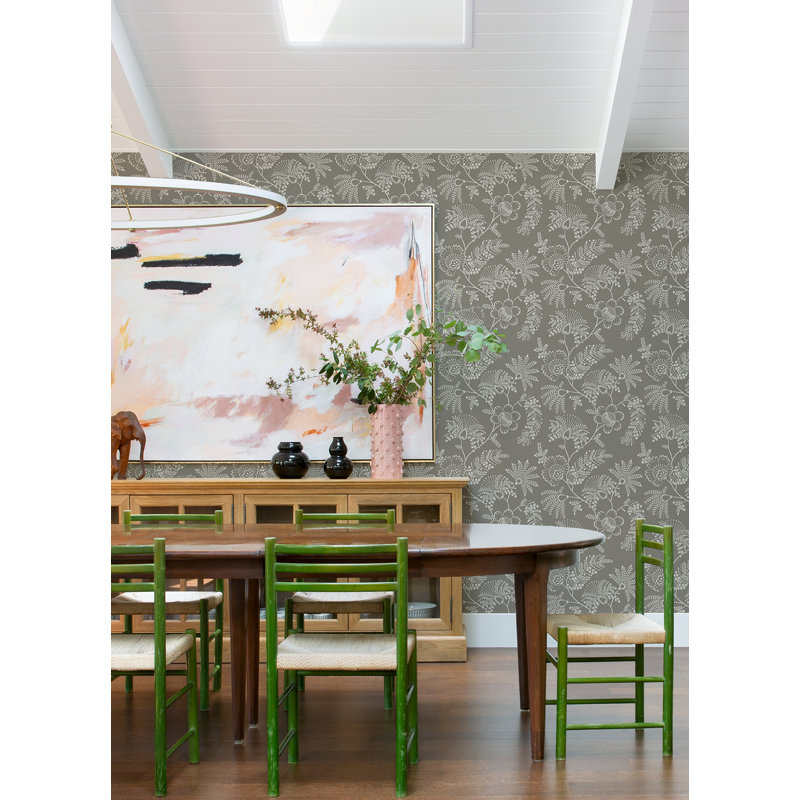 Rouleau de papier peint L 33 pi x l 20,5 po Auna, Gris