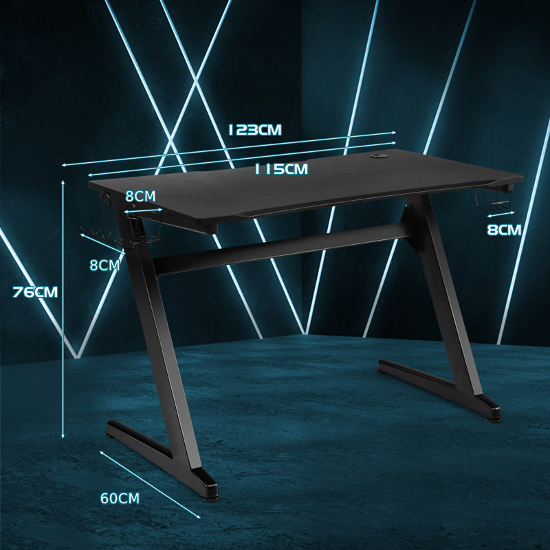 Adjustable Height Steel Computer Desk