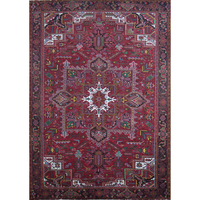 Tapis traditionnel géométrique rétro 10 x 13